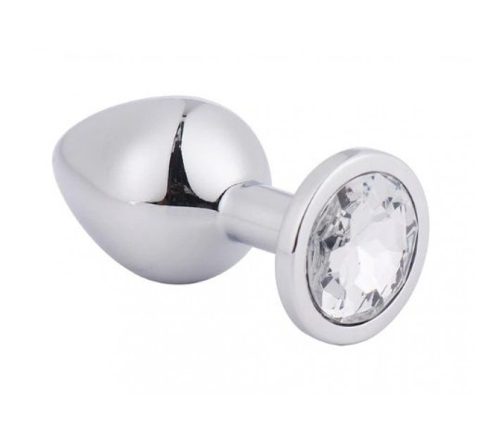 Анальная пробка Silver Metal Diamond, M
