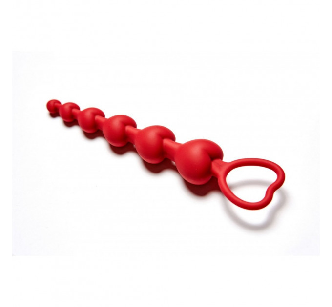 Анальная цепочка Loveshop RED 15.5 см