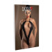 Боди в мелкую сетку с завышенной талией Daring Intimates, черный