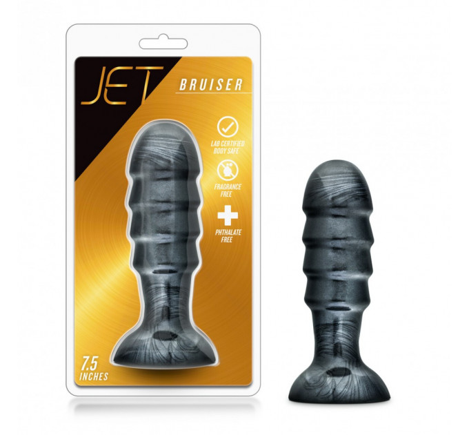 Великий анальний затор JET BRUISER CARBON METALLIC BLACK