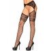 Черные чулки Leg Avenue Net Garterbelt Black