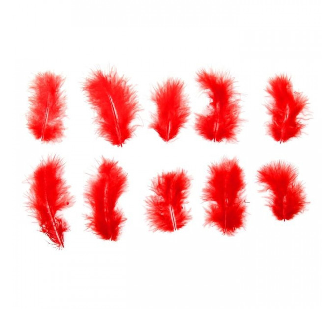 Декоративные перья Obsessive "Take me to bed!" bed feathers - Red