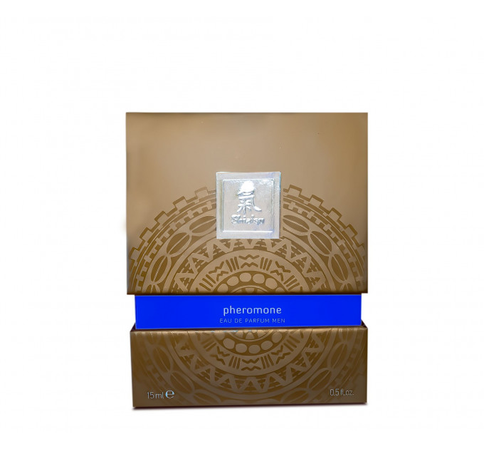 Духи з феромонами чоловічі SHIATSU Pheromone Fragrance men darkblue 15 ml