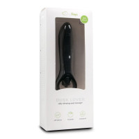 Анальний вібратор Easytoys, силіконовий, чорний, 15.5х3 см