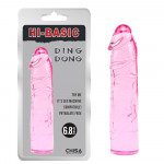Фаллоимитатор гелевый Chisa Hi-Basic Ding Dong, розовый