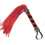 Флоггер DS Fetish Leather flogger M red