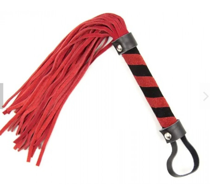 Флоггер DS Fetish Leather flogger M red