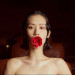 Кляп роза из силикона и итальянской кожи Rose Ball Gag UPKO