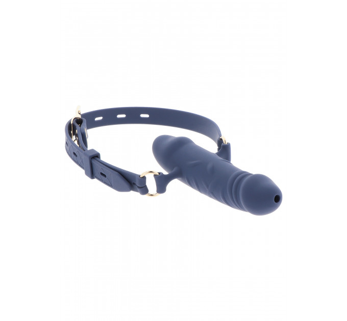 Кляп в виде пениса Taboom Silicone Supreme, синий