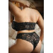 Комплект белья кружевной топ и трусики Perfect Match Vixen, черный, Queen Size