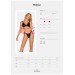 Комплект бюстгальтер и трусики Obsessive Eloissa set Black S/M