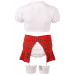 Костюм школьницы в клетку Cottelli Collection Schoolgirl Set с глубоким декольте, M