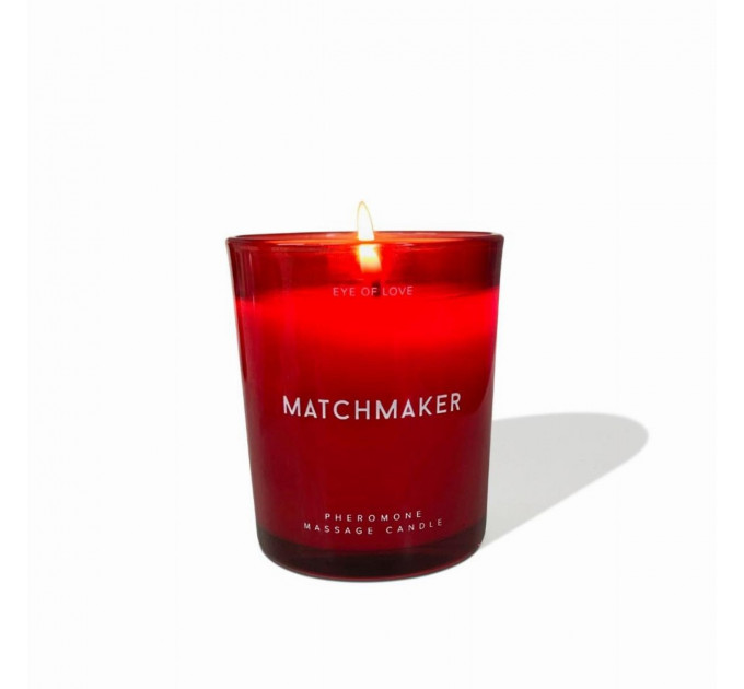 Массажная свеча с феромонами Eye Of Love Matchmaker Red Diamond в стакане, красная