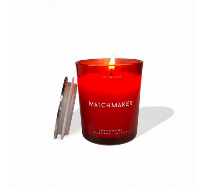 Массажная свеча с феромонами Eye Of Love Matchmaker Red Diamond в стакане, красная
