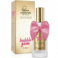 Массажный гель-лубрикант 2 в 1 на силиконовой основе Bijoux Bubblegum с ароматом жвачки, 100 мл