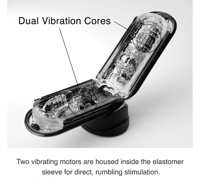 Мастурбатор c вибрацией Tenga - Flip Zero 0 Electronic Vibration Black
