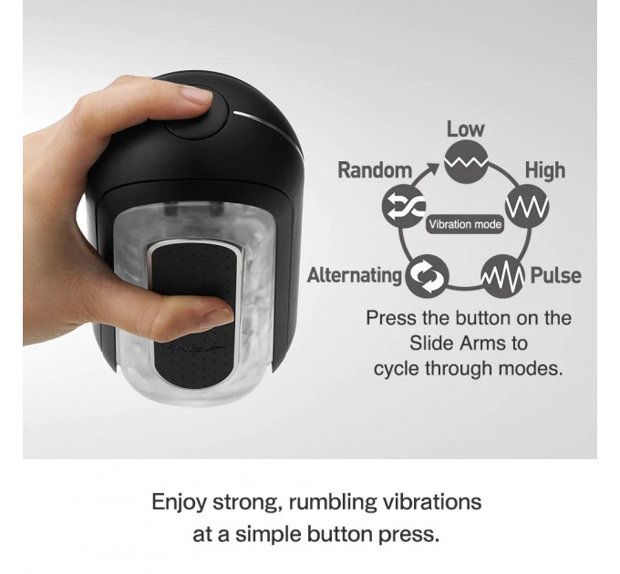 Мастурбатор c вибрацией Tenga - Flip Zero 0 Electronic Vibration Black