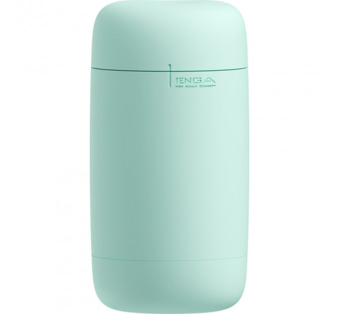 Мастурбатор нереалистичный Tenga Puffy Mint Green, рельефный, мятный, 15 х 4.5 см