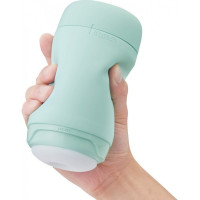 Мастурбатор нереалістичний Tenga Puffy Mint Green, рельєфний, м'ятний, 15 х 4.5 см