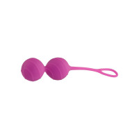 Вагинальные шарики рельефные Honeybuns Pretty Violet Miss V, розовые