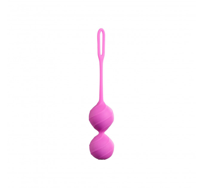 Вагинальные шарики рельефные Honeybuns Pretty Violet Miss V, розовые