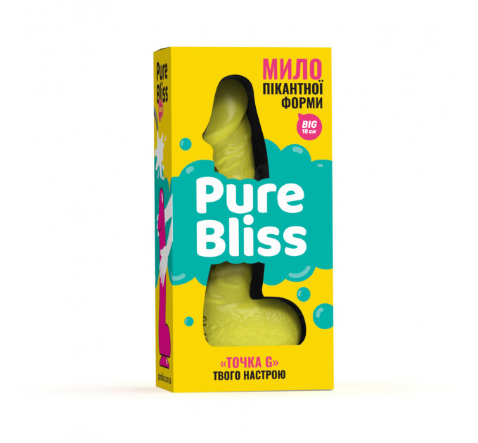 Мило член на присосці Pure Bliss BIG жовте, 18 см