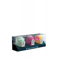 Набор мастурбаторов Satisfyer Masturbator Egg 3 er Set: Riffle, Bubble, Fierce