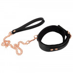 Ошейник с поводком Bad Kitty Collar black