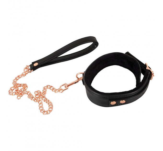 Ошейник с поводком Bad Kitty Collar black