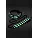 Ошейник с поводком NS Novelties GLO Bondage Collar And Leash Green светящиеся в темноте
