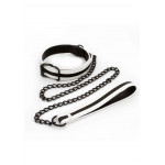 Ошейник с поводком NS Novelties GLO Bondage Collar And Leash Green светящиеся в темноте