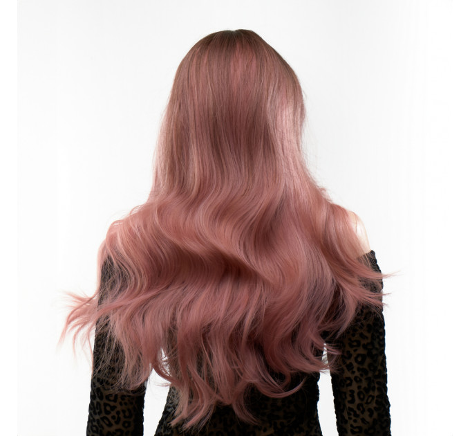 Парик длинный волнистый с челкой Fetish Hair омбре розовый, 65 см