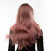 Парик длинный волнистый с челкой Fetish Hair омбре розовый, 65 см