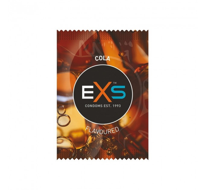 Презервативи зі смаком Коли анатомічні EXS Flavoured Cola веганські (ціна за 5 шт.)