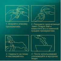 Презервативи з вусиками OLO FLYING KOI (у комплекті 1 презерватив + 1 кулька)