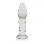 Стеклянная Анальная пробка 5,5" Glass Romance Clear