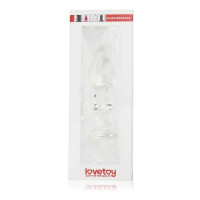 Скляний Анальний затор 5,5" Glass Romance Clear
