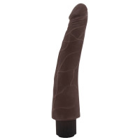 Вібратор з кібершкіри Chisa T-skin ReaL Flirtation на батарейках, коричневий