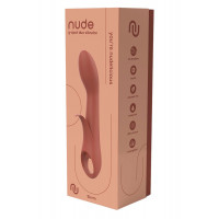Вібратор Dream Toys Nude Sierra для точки G, коричневий