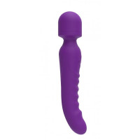 Двосторонній вібратор мікрофон Chisa Intimate Melody Pleasure Spreader Wand з підігрівом, фіолетовий Двосторонній вібратор мікрофон Chisa Intimate Melody Pleasure Spreader Wand з підігрівом, фіолетовий