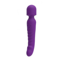 Двосторонній вібратор мікрофон Chisa Intimate Melody Pleasure Spreader Wand з підігрівом, фіолетовий Двосторонній вібратор мікрофон Chisa Intimate Melody Pleasure Spreader Wand з підігрівом, фіолетовий