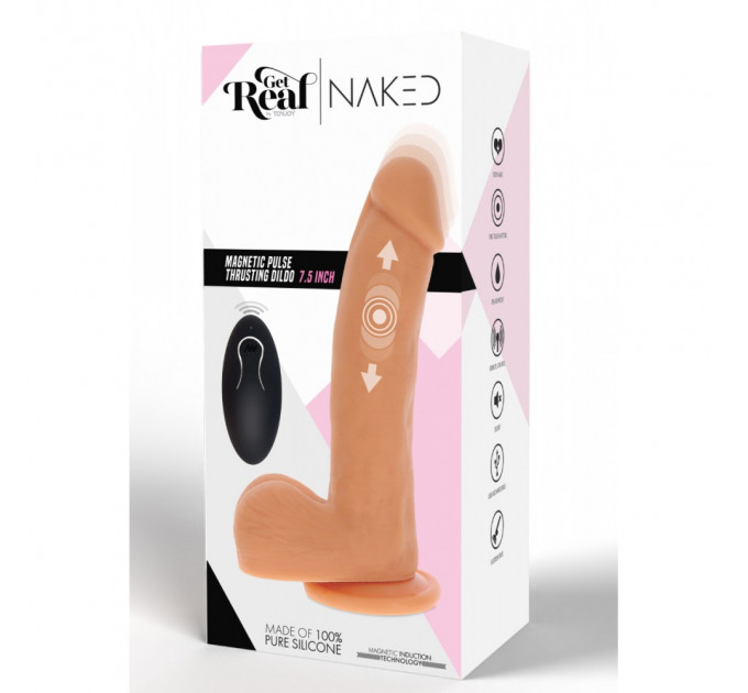 Вибратор с поступательными движениями USB TOY JOY Magnetic Pulse Trusting Dildo
