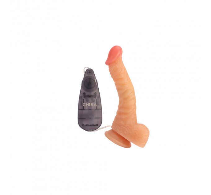 Вибратор классический на присоске Сhisa Keep Love Master Dildo, бежевый