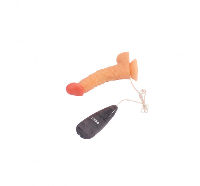 Вибратор классический на присоске Сhisa Keep Love Master Dildo, бежевый