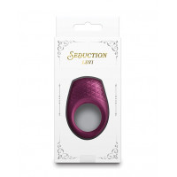 Вибро кольцо для пениса NS Novelties Seduction Levi бордовый металлик