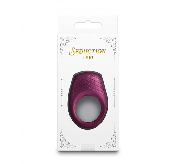 Вібро кільце для пеніса NS Novelties Seduction Levi бордовий металік