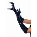 Виниловые перчатки с когтями Leg Avenue Vinyl claw gloves S