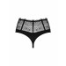 Высокие трусики-стринги Obsessive Sharlotte panties black XXL
