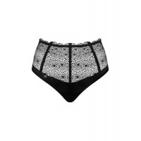 Высокие трусики-стринги Obsessive Sharlotte panties black XXL