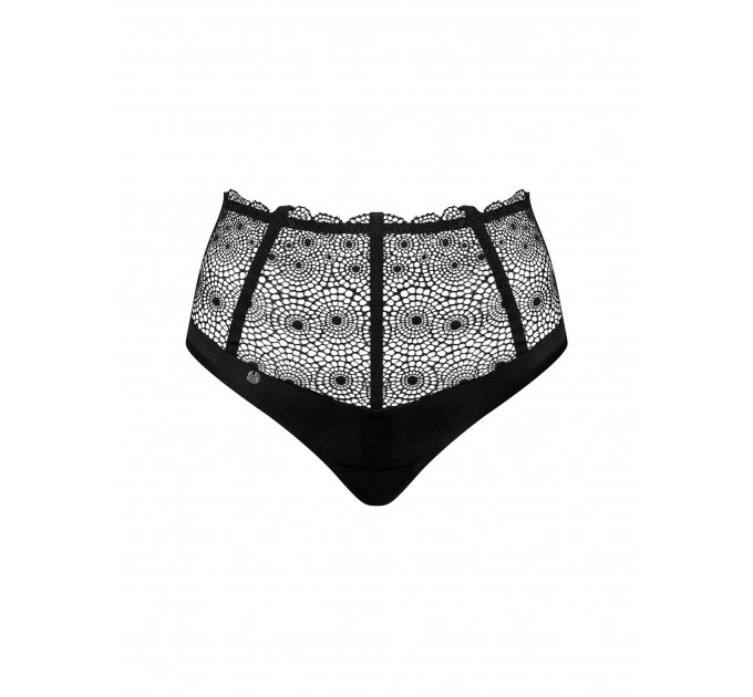 Высокие трусики-стринги Obsessive Sharlotte panties black XXL